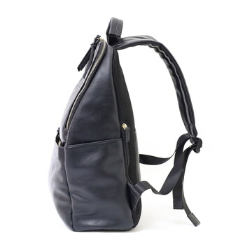 フェイクレザー9ポケットリュック A4 PC対応 リュックサック 定番 COOCO 送料無料 即日発送-3