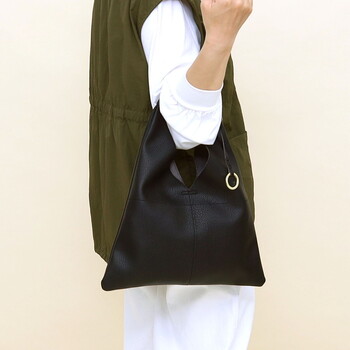 リングチャーム付トライアングル ワンショルダー バッグ COOCO 送料無料 即日発送-14