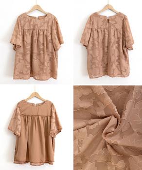 フレア袖シフォンブラウス レディース夏服 送料無料 即日発送-9