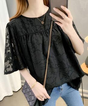 フレア袖シフォンブラウス レディース夏服 送料無料 即日発送-2