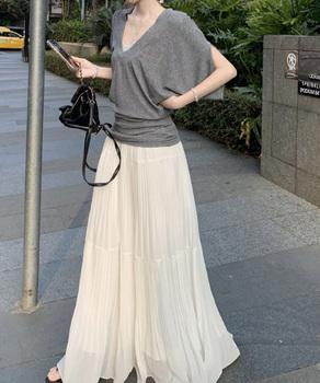 VネックTシャツ レースキャミソール単品 送料無料 即日発送-4