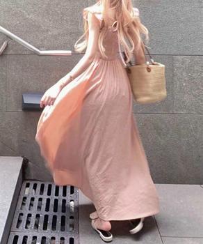 フリル付きワンピース ノースリーブワンピ 送料無料 即日発送-7