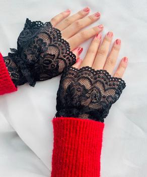 レース 付けカフス レディース 重ね着風 送料無料 即日発送-3