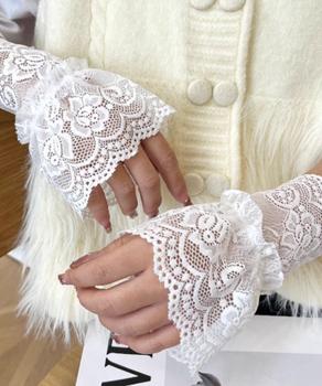 レース 付けカフス レディース 重ね着風 送料無料 即日発送-6