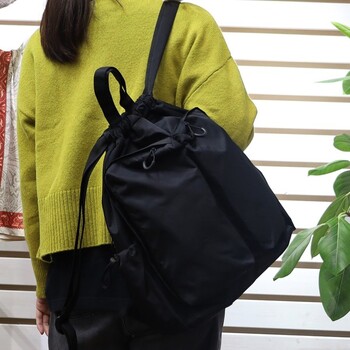 撥水ビッグポケット巾着 リュック A4収納可能 COOCO 送料無料 即日発送-28