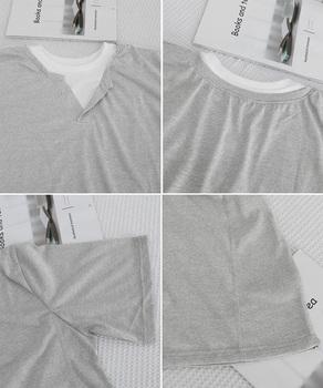 半袖Tシャツ メンズ 重ね着風カットソー 送料無料 即日発送-9