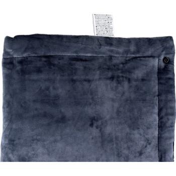 hokotto マイクロファイバー4WAYブランケット アルミ入 約80×125cm ブラック×スモーキーグレー 送料無料-5