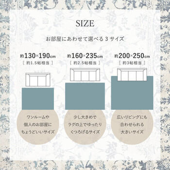 ラグ ウィルトン織ラグ 約200X250cm オリエンタル柄 エジプト製 カマル アイボリー ネイビー 送料無料-9