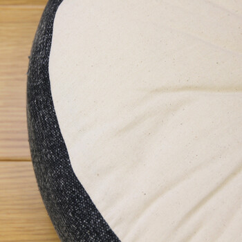 インド綿フロアラウンドクッション グレー 送料無料-2