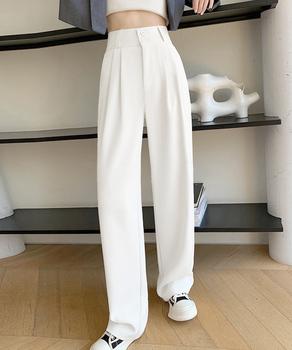 ワイドパンツ ツータックスラックスパンツ 送料無料 即日発送-4