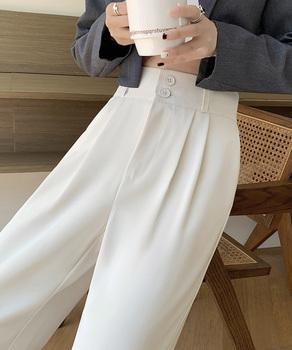 ワイドパンツ ツータックスラックスパンツ 送料無料 即日発送-5