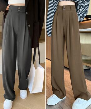 ワイドパンツ ツータックスラックスパンツ 送料無料 即日発送-6