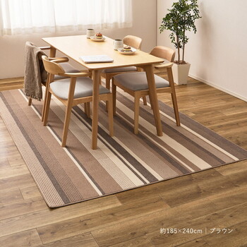 ラグ タフトラグ 約185×185cm　洗える 速乾 軽量 抗菌防臭 日本製 フィン 2カラー 3サイズ 送料無料-15