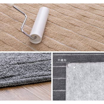 カーペット 立体的な織りデザイン 敷き詰めカーペット ベージュ江戸間4.5帖　抗菌 防臭 カットOK 日本製 メテオ 2カラー＆江戸間 送料無料-5