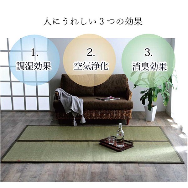 ラグ マット 約191×250cm い草 夏用 沖縄ビーグ 送料無料-1
