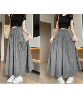 ワイドパンツ 冷感キュロットパンツ春夏秋 送料無料 即日発送-5