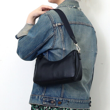 シュリンクレザー ダブルストラップ 2WAY ショルダーバッグ　 COOCO 送料無料 即日発送-17