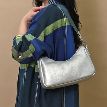 シュリンクレザー ダブルストラップ 2WAY ショルダーバッグ　 COOCO 送料無料 即日発送-18