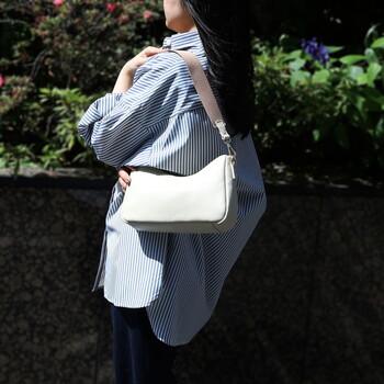 シュリンクレザー ダブルストラップ 2WAY ショルダーバッグ　 COOCO 送料無料 即日発送-19