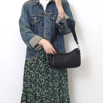 シュリンクレザー ダブルストラップ 2WAY ショルダーバッグ　 COOCO 送料無料 即日発送-21