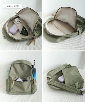 リュックサック レディース 大容量 デイパック 肩紐太い a4 多収納 送料無料 即日発送-7