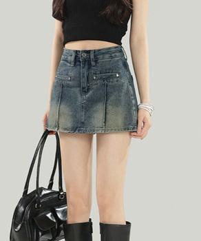 デニムスカパン キュロットスカート 送料無料 即日発送-1