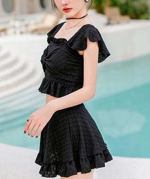 盛れる水着レディースフリル水着2点セット 送料無料 即日発送-3