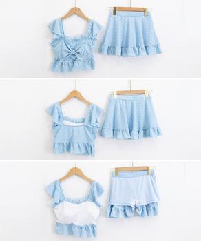 盛れる水着レディースフリル水着2点セット 送料無料 即日発送-8