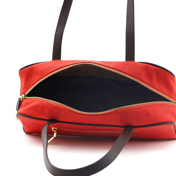 ボストンバッグ 革 付属　 COOCO 撥水ポリ生地xレザー 送料無料 即日発送-23