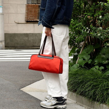 ボストンバッグ 革 付属　 COOCO 撥水ポリ生地xレザー 送料無料 即日発送-27