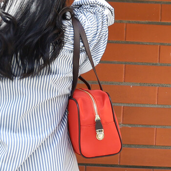 ボストンバッグ 革 付属　 COOCO 撥水ポリ生地xレザー 送料無料 即日発送-29