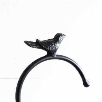 アイアン傘立て アンブレラスタンド コンパクト 鳥 ブラック 送料無料-2