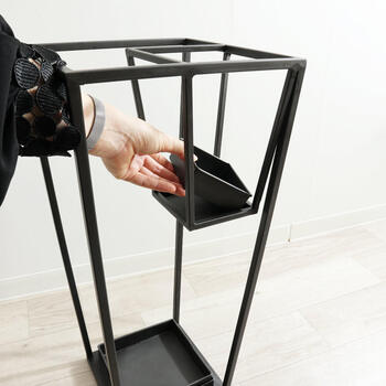 アイアン傘立て アンティーク調 四角型 送料無料-3