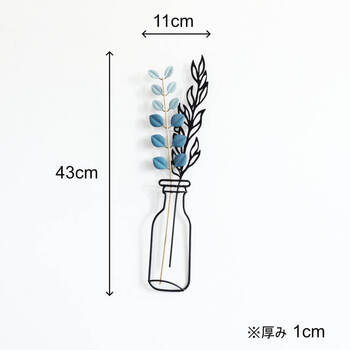 ウォールアート 壁飾り 壁掛け ユーカリ フラワーA 送料無料-5