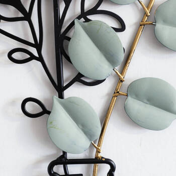 ウォールアート 壁飾り 壁掛け ユーカリ フラワーB 送料無料-2