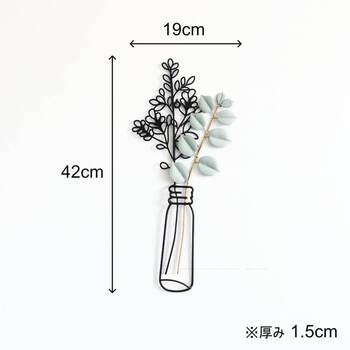 ウォールアート 壁飾り 壁掛け ユーカリ フラワーB 送料無料-5