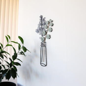 ウォールアート 壁飾り 壁掛け ユーカリ フラワーB 送料無料-8