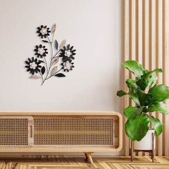 ウォールアート 壁飾り 壁掛け 5つのフラワー 送料無料-9