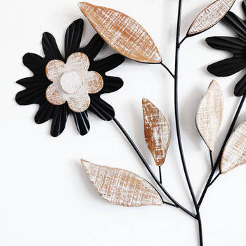 ウォールアート 壁飾り 壁掛け 3つのフラワー 送料無料-2