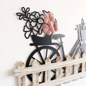 ウォールアート 壁飾り 壁掛け 自転車 ガーデニング 送料無料-1