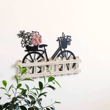 ウォールアート 壁飾り 壁掛け 自転車 ガーデニング 送料無料-6