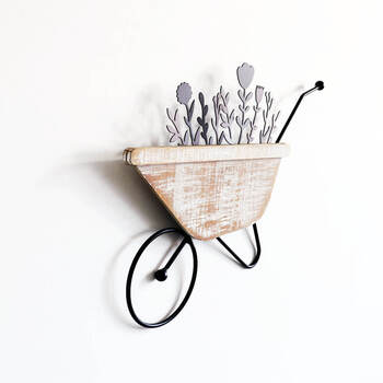 ウォールアート 壁飾り 壁掛け フラワーカート ガーデニング 送料無料-1