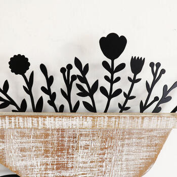 ウォールアート 壁飾り 壁掛け フラワーカート ガーデニング 送料無料-3