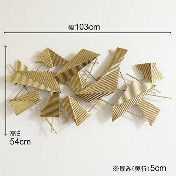 ウォールアート 壁掛け 壁飾り モダン ゴールド 送料無料-4