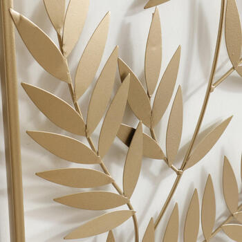 ウォールアートパネル リーフ ゴールド 壁掛け 壁飾り 送料無料-3