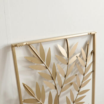 ウォールアートパネル リーフ ゴールド 壁掛け 壁飾り 送料無料-4