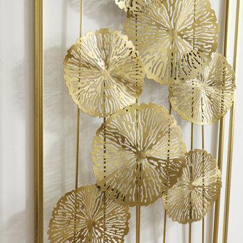 ウォールアートパネル ロータス ゴールド 壁掛け 壁飾り 送料無料-3