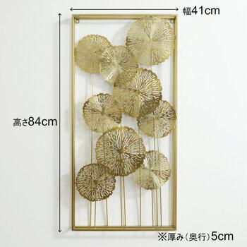 ウォールアートパネル ロータス ゴールド 壁掛け 壁飾り 送料無料-5