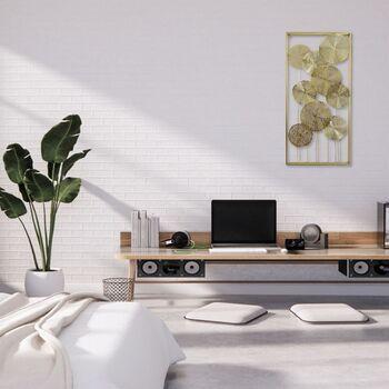 ウォールアートパネル ロータス ゴールド 壁掛け 壁飾り 送料無料-8