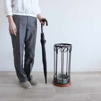 アンティーク調 アイアン傘立て ウッド＆アイアン 送料無料-7